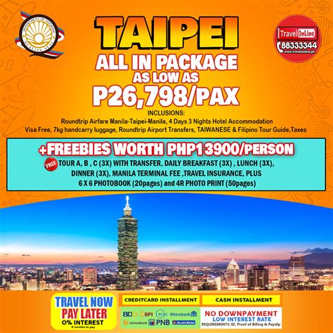 taiwan airfare promo